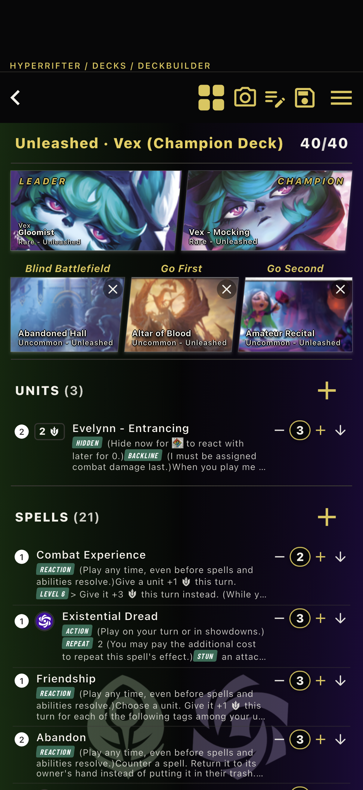 Deck builder